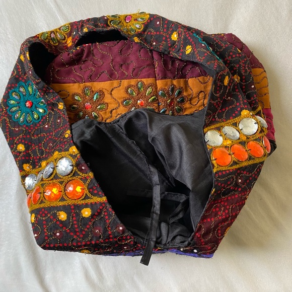 Multi-patterned Boho Shoulder Bag - Picture 6 of 8